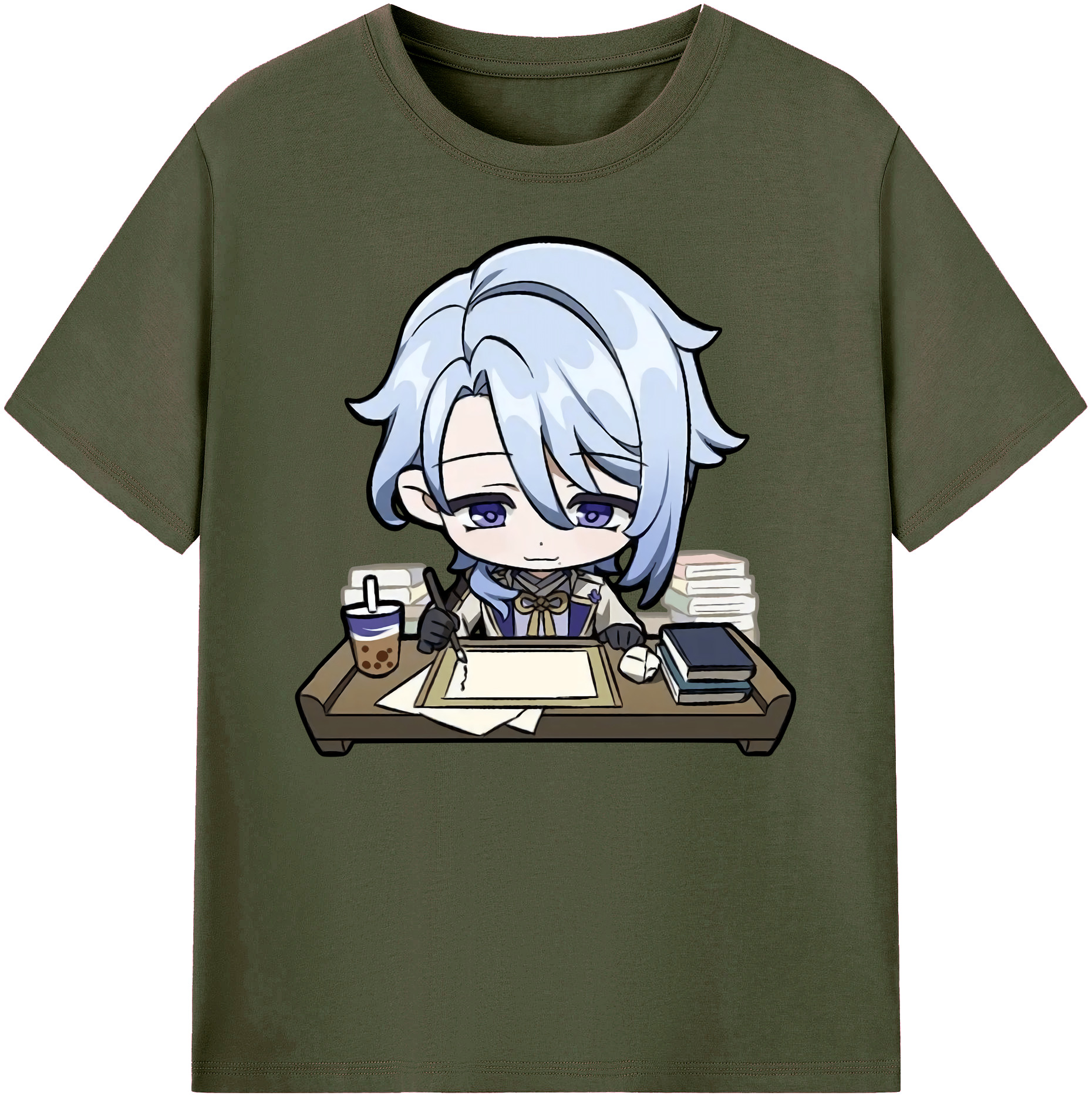 げんし神 神里綾人 かみさとあやと genshin Kamisato Ayato 綿100％ メンズ半袖Tシャツ｜肌触りやわらか＆通気性